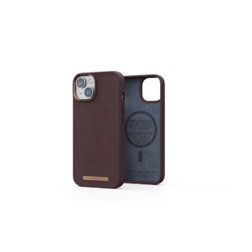 Njord Dark Brown Leather Case for iPhone 14 with MagSafe