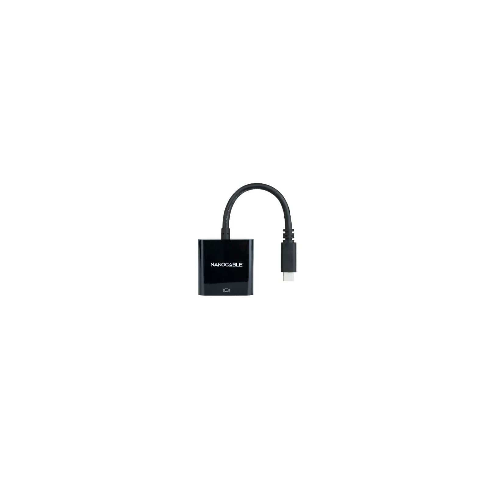 Conversor USB-C a HDMI 4K 15 cm Negro Nanocable