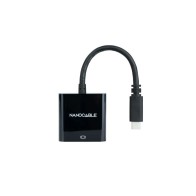 Conversor USB-C a HDMI 4K 15 cm Negro Nanocable