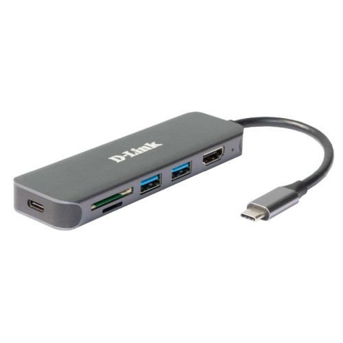 Estación de Acoplamiento USB-C 6 en 1 D-Link con HDMI