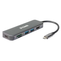 Estación de Acoplamiento USB-C 6 en 1 D-Link con HDMI