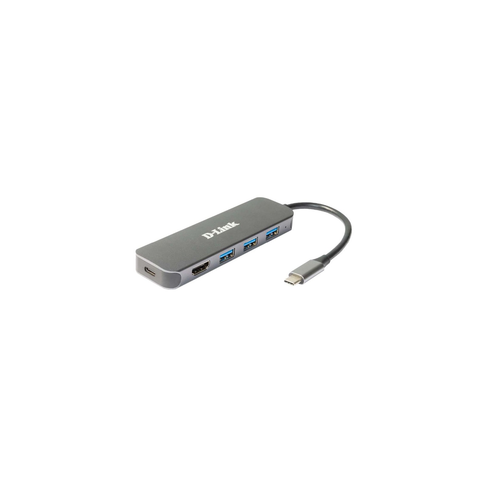 Estación de Acoplamiento D-link USB-C 5 en 1 con HDMI y Suministro de Energía