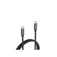 Cable USB-C a USB-C Pro 100W PD Negro 2m Linq