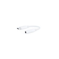 Cable Adaptador de Audio USB-C a Jack 3.5mm 11cm Blanco Nanocable