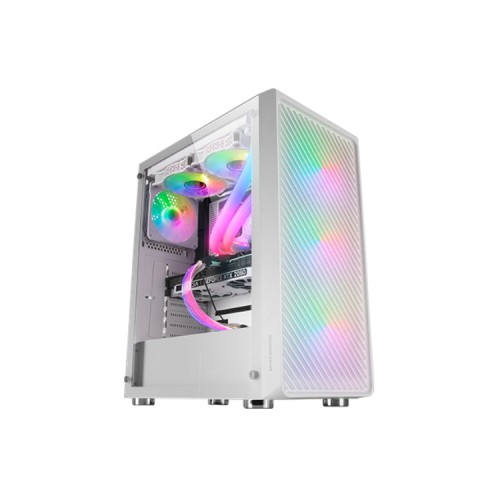 Caja Semitorre ATX MC-F ARGB Blanco Mars Gaming