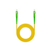 Cable de Fibra Óptica SC/APC a SC/APC Simplex LSZH 120 M Amarillo Nanocable