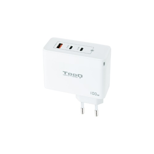 Cargador Pared Gan 2xUSB-C 100W Blanco Tooq