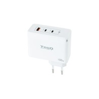 Gan Wall Charger 2xUSB-C 100W White Tooq