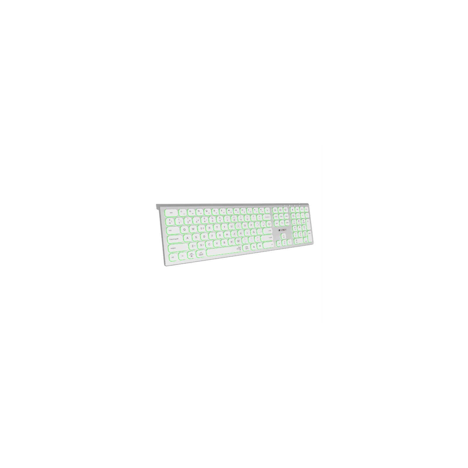 Subblim Master Wireless Extended RGB Keyboard Silver/White