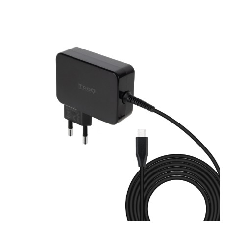 Cargador Portátil Gan Usb-c Pd 3.0 90w Negro Tooq