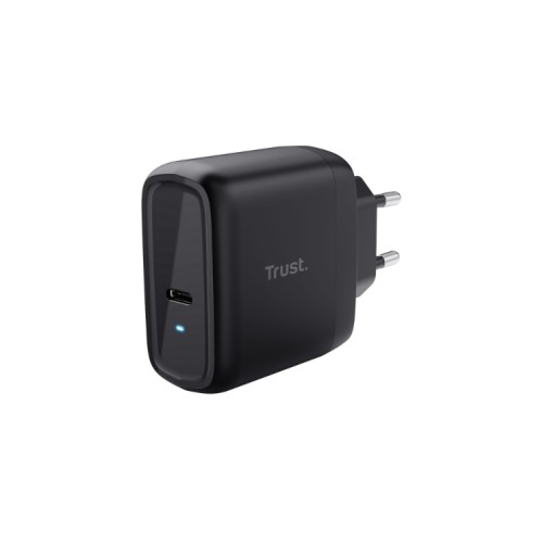 Cargador Pared/Viaje USB-C 65W + Cable Negro Trust Maxo