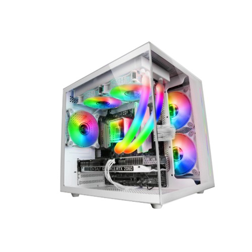 Caja MicroATX MCView Blanca Mars Gaming