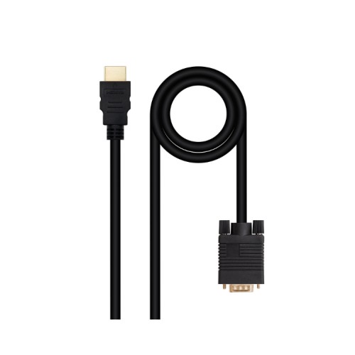 Conversor HDMI a VGA 1.8M Negro