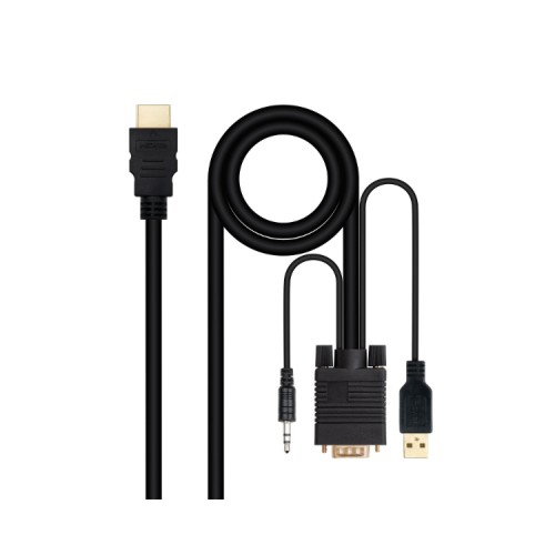 Conversor HDMI a VGA con Alimentación USB