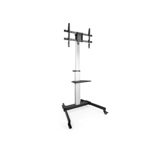 Hera Mobile Floor Stand with Wheels 37''-86'' Black