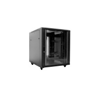 19-inch Rackmount Cabinet with Tempered Glass Door