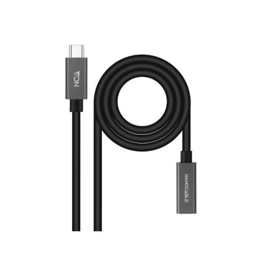 Cable USB-C 3.2 Gen2x2 Negro 2M Nanocable