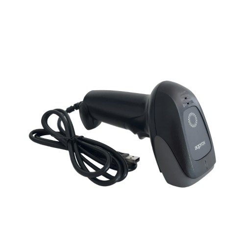 Approx APPLS22 2D Laser Barcode Scanner Black