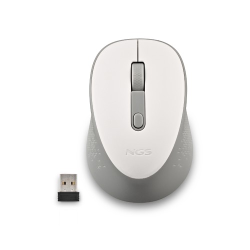 NGS White Wireless Optical Mouse Dew