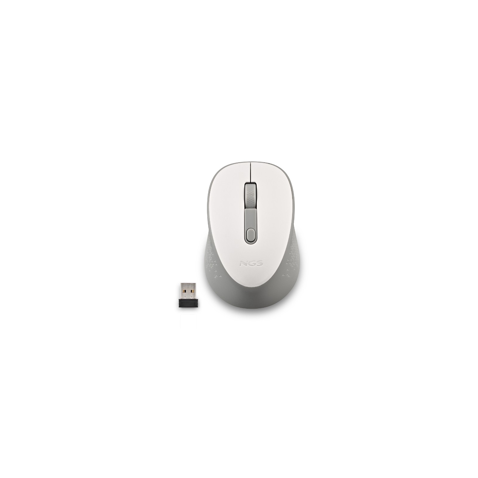 NGS White Wireless Optical Mouse Dew