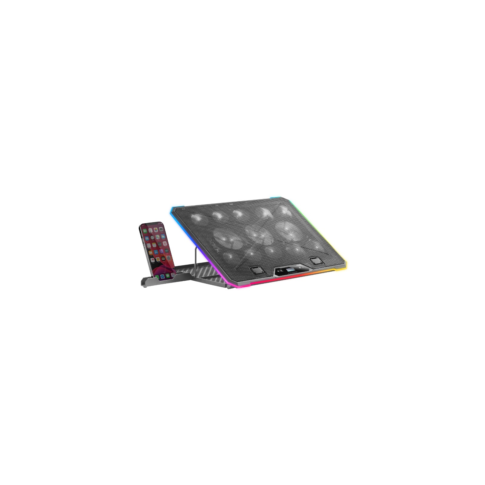 MNBC13 RGB Laptop Cooler Pad Black Mars Gaming