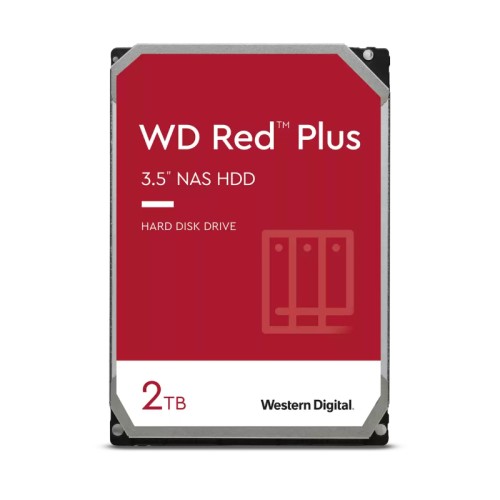 WD Red Plus 2TB Hard Drive for NAS Systems