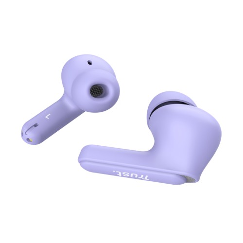 Auriculares De Botón Wireless Yavi Enc Morado Trust