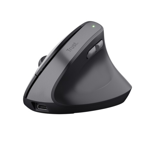 Ratón Óptico Wireless Ergonómico Vertical Bayo II Negro Trust