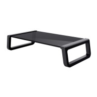 Soporte Elevador Monta para Monitor de Cristal Templado Negro Trust