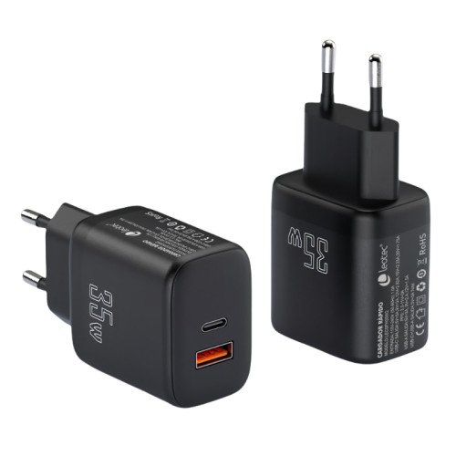 Cargador Leotec USB-C PD+ 1 USB-A 35W