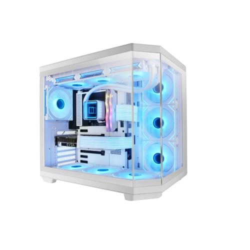 Mars Gaming ATX Mid Tower Case MC3T Core White