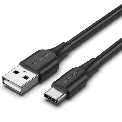 Cable USB-C a USB-A 0.50 M Negro Vention - Conexión Eficiente