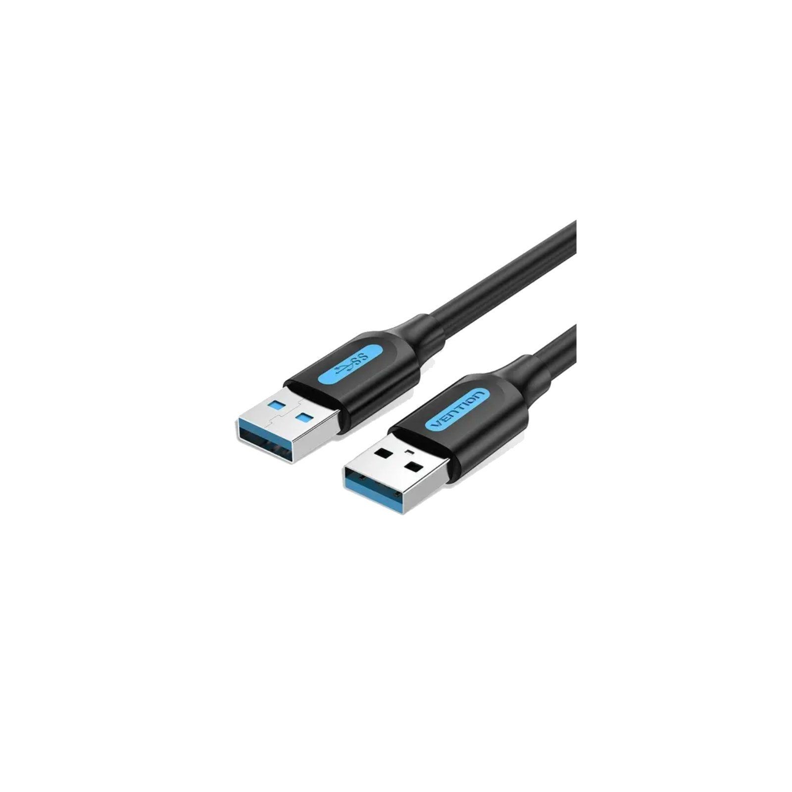 Cable USB-A a USB-A M/M 1.5 M Negro Vention