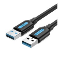 Vention 1.5M Black USB-A to USB-A M/M Cable