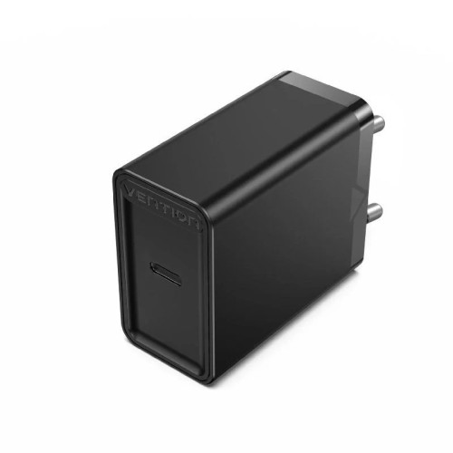 20W Wall Charger USB-C 3A Black Vention