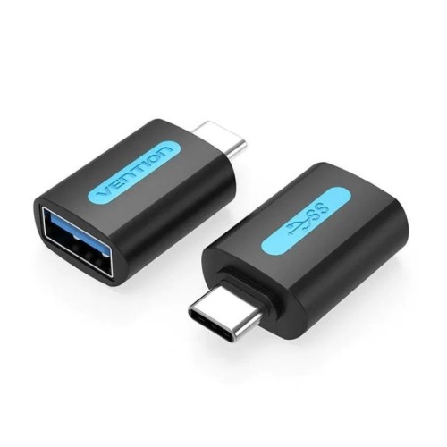 Adaptador USB 3.0 A/M a A/F Negro Vention