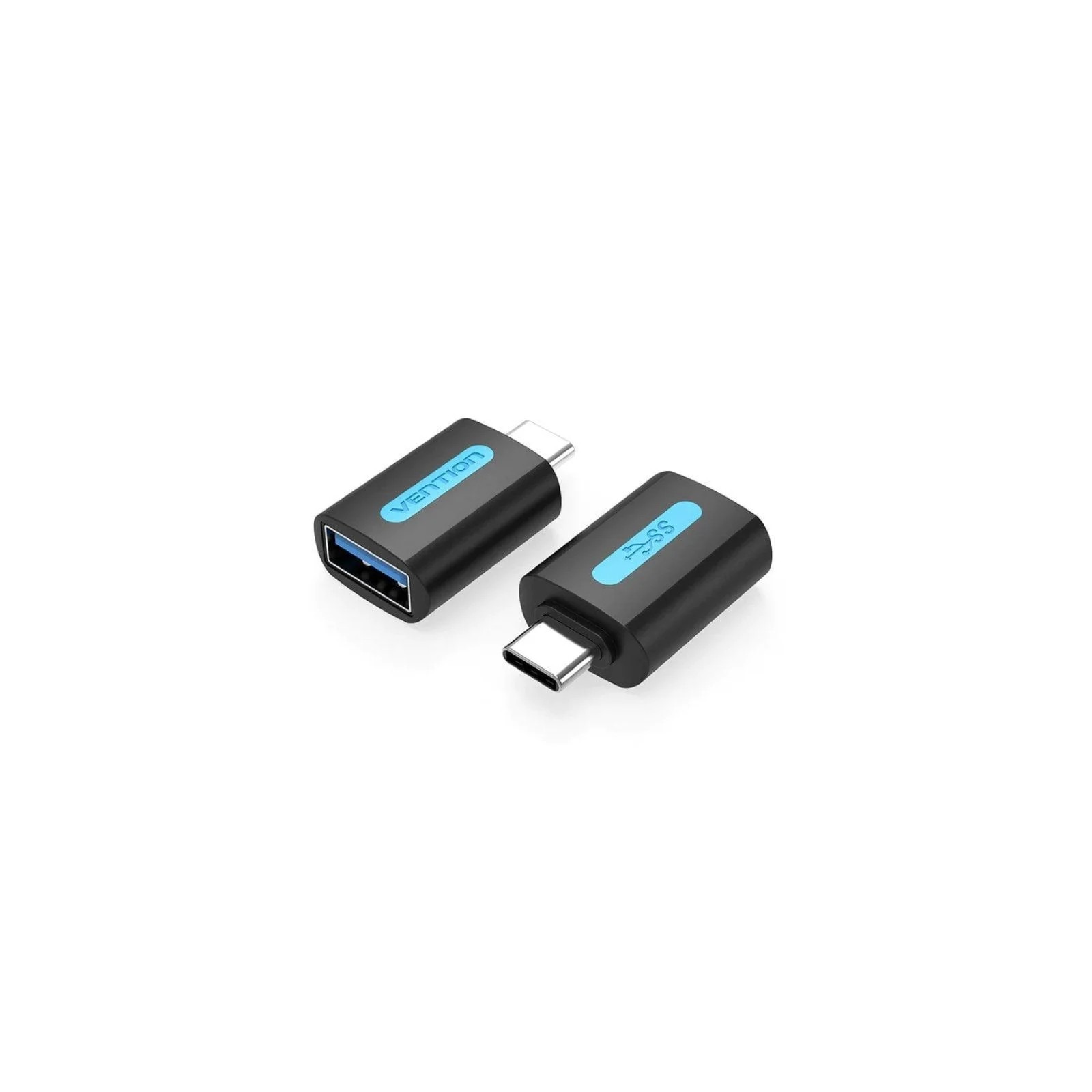 Adaptador USB 3.0 A/M a A/F Negro Vention