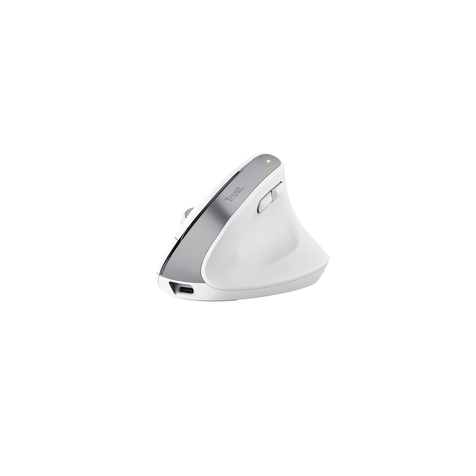 Ratón Óptico Wireless Ergonómico Vertical Bayo+ Blanco Trust