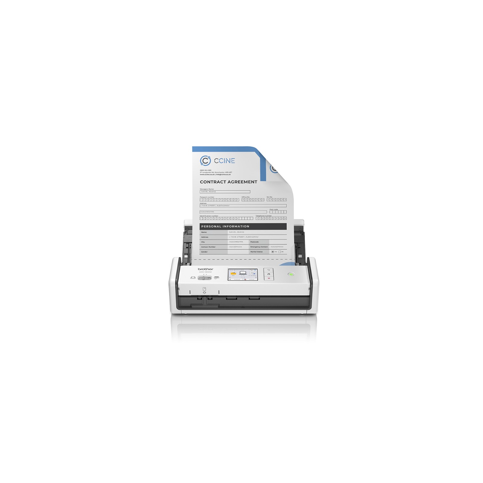 Brother Compact ADS-1800W Color Scanner