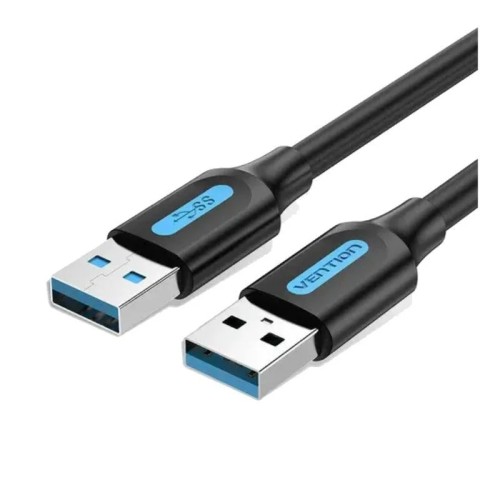 Cable USB-A a USB-A M/M 1M Negro Vention