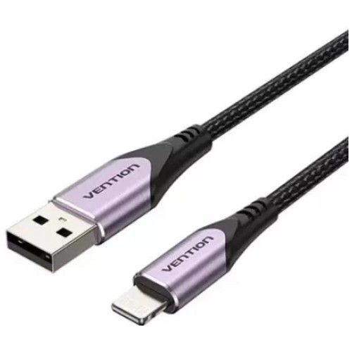 Vention 1m Purple USB 2.0 A to Lightning Cable