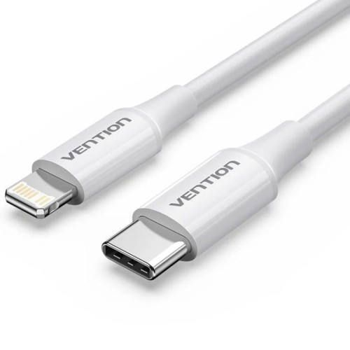 Cable USB-C a Lightning de 1m Blanco Vention