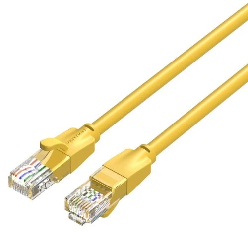 Cable de Red RJ45 UTP Cat6 AWG26 2M Amarillo Vention