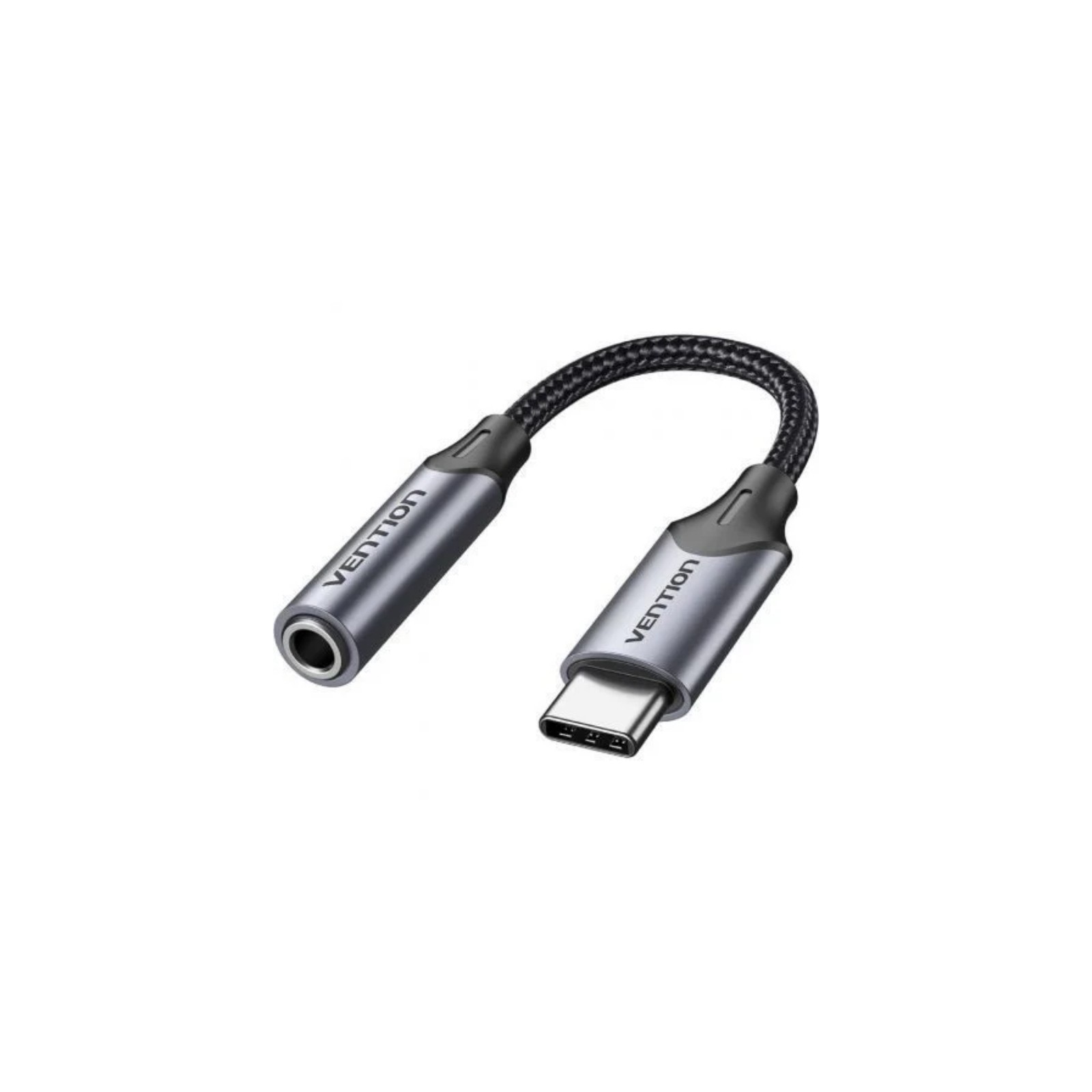 Adaptador Audio Jack 3.5/h USB-c 0.10 M Gris Vention