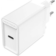 Cargador de Pared Vention 30W USB-C 2.4A Blanco