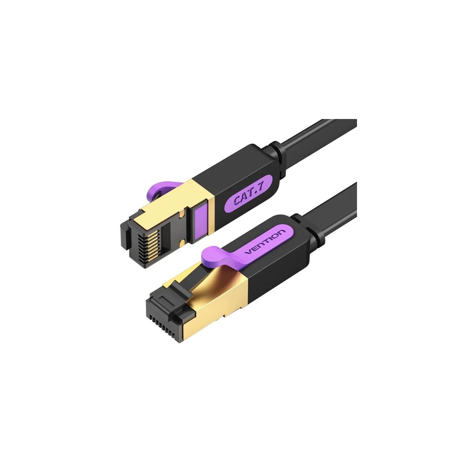 Cable de Red Latiguillo RJ45 Cat 7 STP 1M Negro Vention