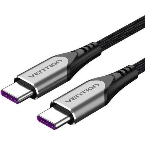 Cable USB-C a USB-C 2.0 5A 1 M Gris Vention