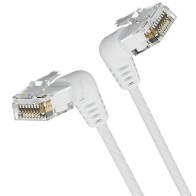 Vention 90-Degree Right Angle RJ45 UTP Cat6a Cable 1m White