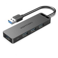 4-Port USB 3.0 Hub with USB Micro PD Gray Vention