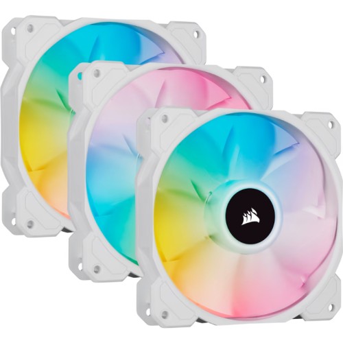 Corsair SP120 RGB Elite 120mm White Triple Pack Fan